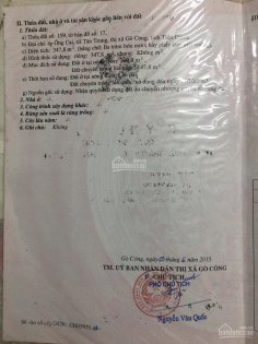 Chính chủ bán đất mặt tiền Quốc Lộ 50, xã Tân Trung, thị xã Gò Công, Tiền Giang