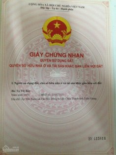 Cần tiền bán đất thổ cư gần khu công nghiệp Tân Hương,Tiền Giang.Pháp lý đầy đủ. LH:0978857013