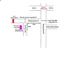 Đất nền 8x32m, Ấp Long Bình B, Xã Long Hưng, Châu Thành,Tiền Giang
