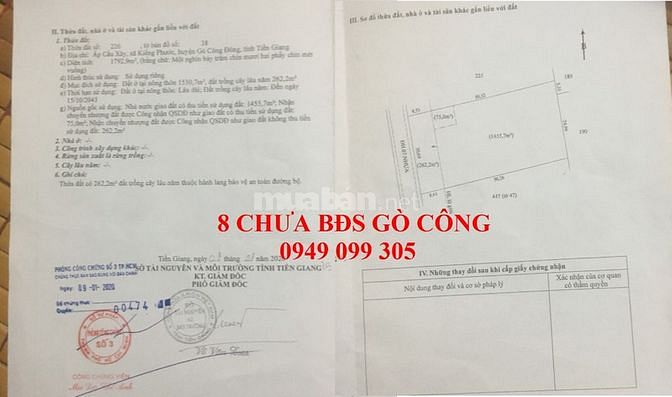 5400m2 Đất nền đường Ấp Láng nối dài Xã Tân Điền, Biển Gò Công