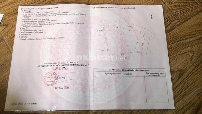 Bán đất + nhà (Đường nhựa 4m) Xã Bình Xuân