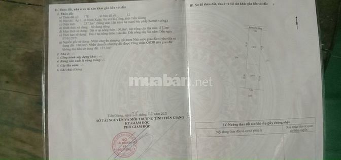Chính chủ bán 2 lô đất thổ cư đường xe hơi xã Bình Xuân, TXGC,TG