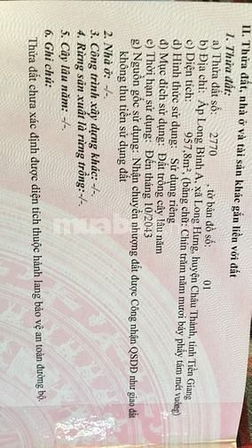 Chính chủ bán trạm dừng chân mặt tiền quốc lộ 1A 15m giá chạm đáy